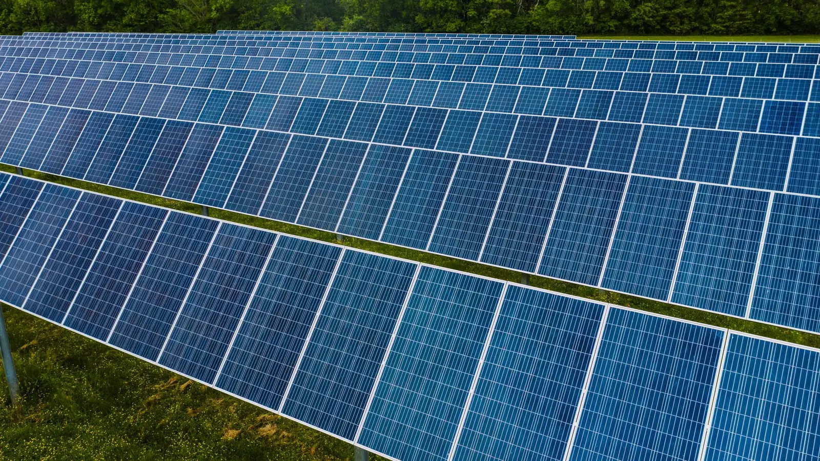 Parcelle agricole équipée de panneaux solaires